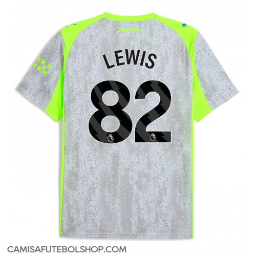 Camisa de time de futebol Manchester City Rico Lewis #82 Replicas 3º Equipamento 2025-26 Manga Curta